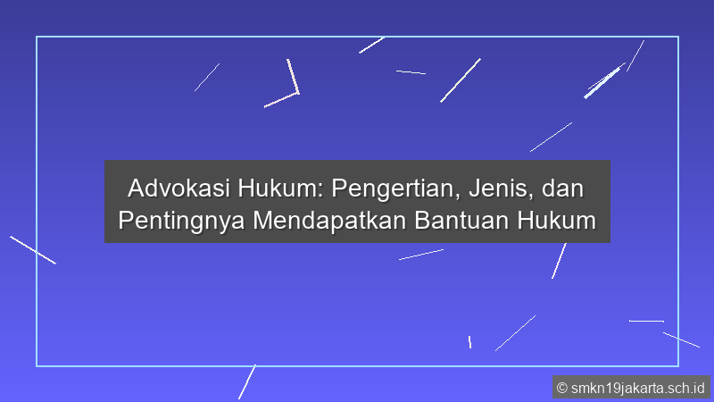 Advokasi Hukum