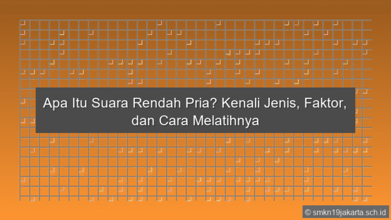 Suara Rendah Pria Disebut