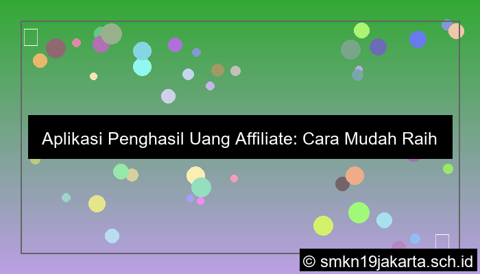 aplikasi penghasil uang affiliate