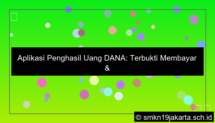 aplikasi penghasil uang dana