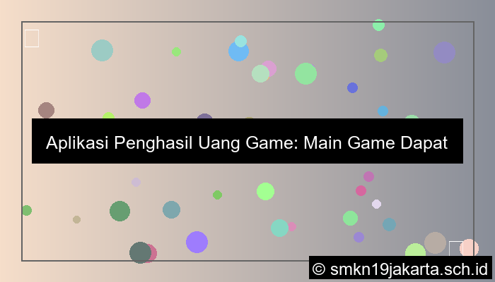 aplikasi penghasil uang game