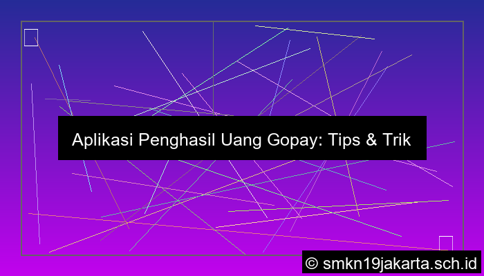 aplikasi penghasil uang gopay