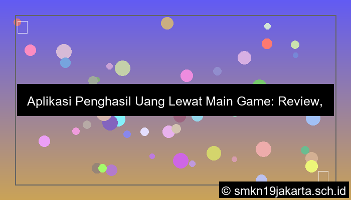 aplikasi penghasil uang lewat main game