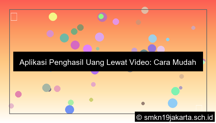 aplikasi penghasil uang lewat video