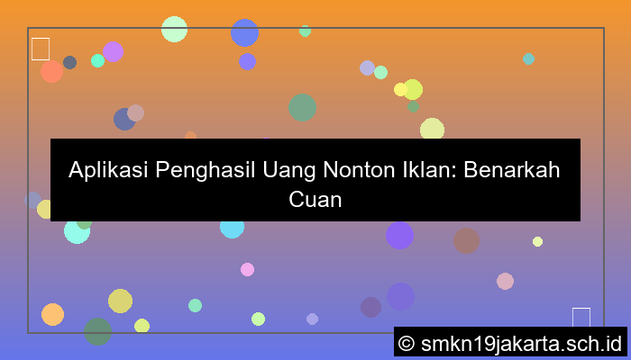 aplikasi penghasil uang nonton iklan