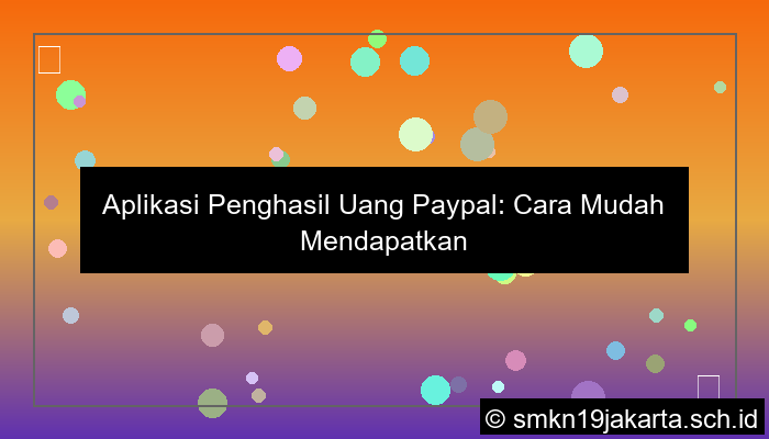 aplikasi penghasil uang paypal