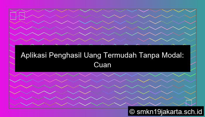 aplikasi penghasil uang termudah tanpa modal