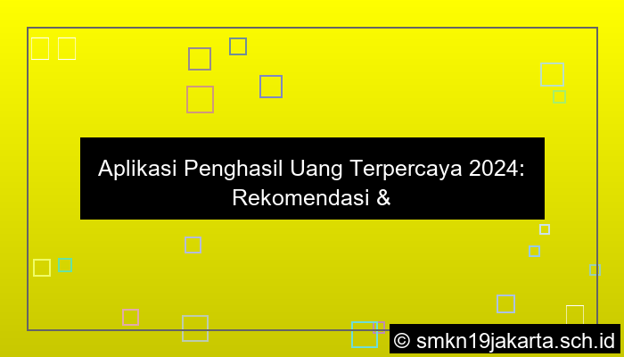 aplikasi penghasil uang rekomendasi