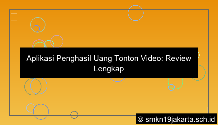 aplikasi penghasil uang tonton video
