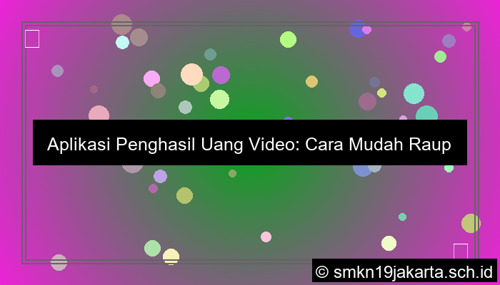 aplikasi penghasil uang video