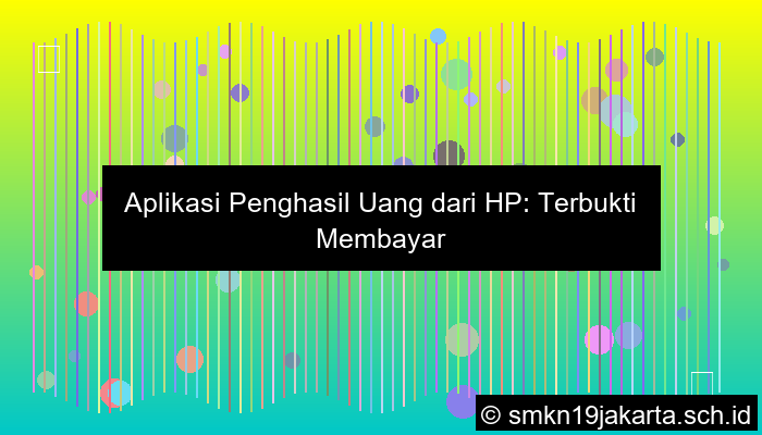 aplikasi penghasil uang dari hp