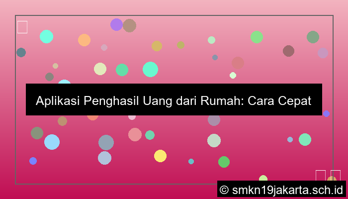 aplikasi penghasil uang dari rumah