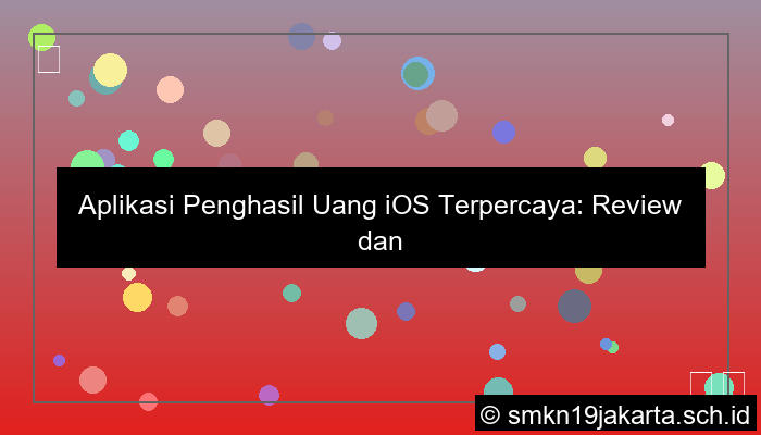 aplikasi penghasil uang ios