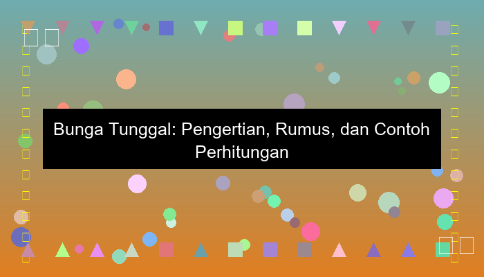 bunga tunggal