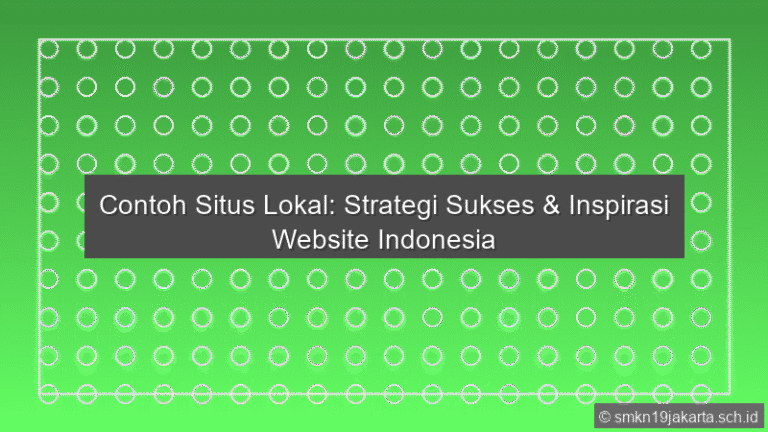 Contoh Situs Lokal