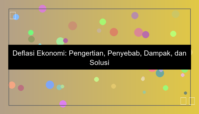 deflasi ekonomi