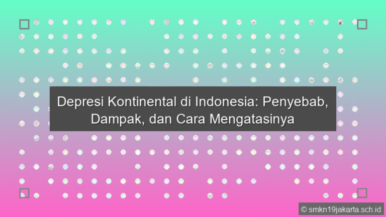 Depresi Kontinental Di Indonesia