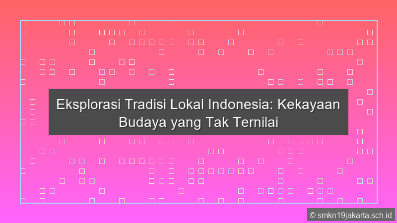 Tradisi Lokal