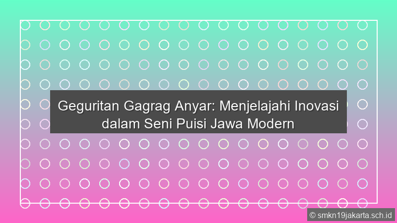 Geguritan Gagrag Anyar
