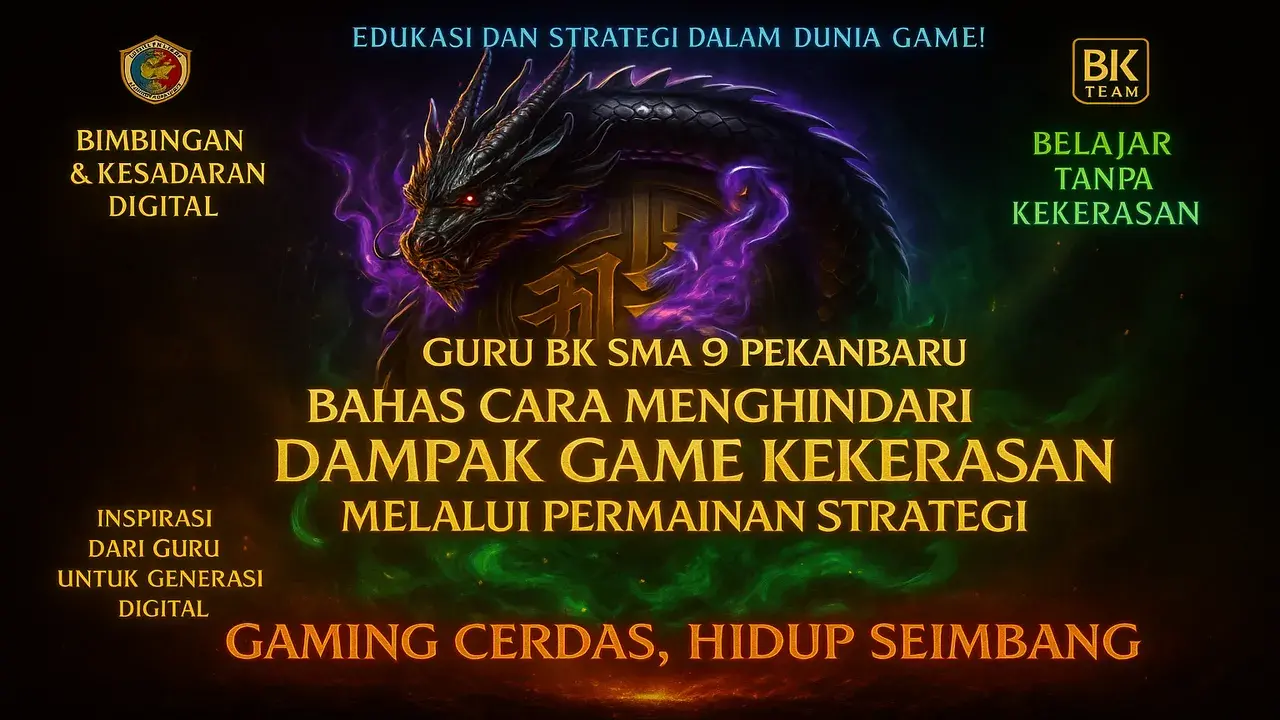 Guru Bk Sma 9 Pekanbaru Bahas Cara Menghindari Dampak Game Kekerasan Melalui Permainan Strategi