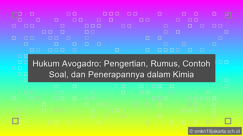 Hukum Avogadro