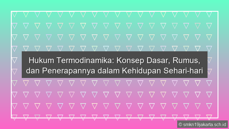 Hukum Termodinamika