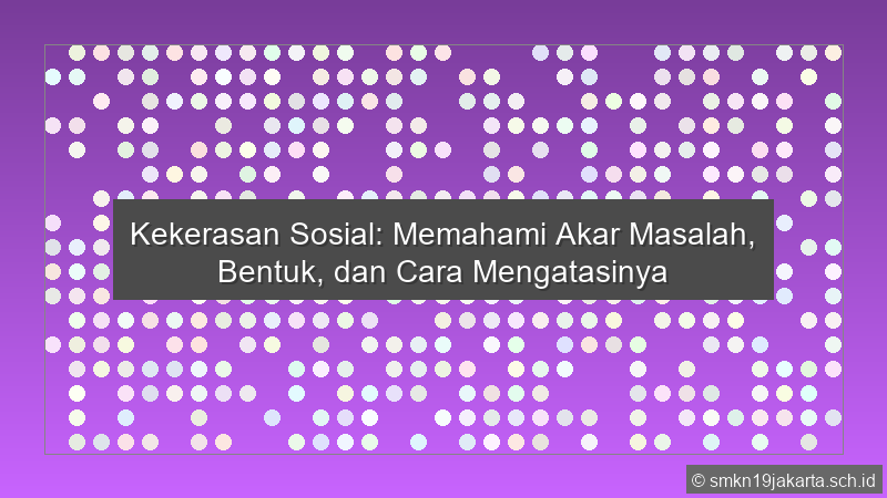 Kekerasan Sosial
