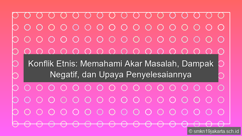 Konflik Etnis