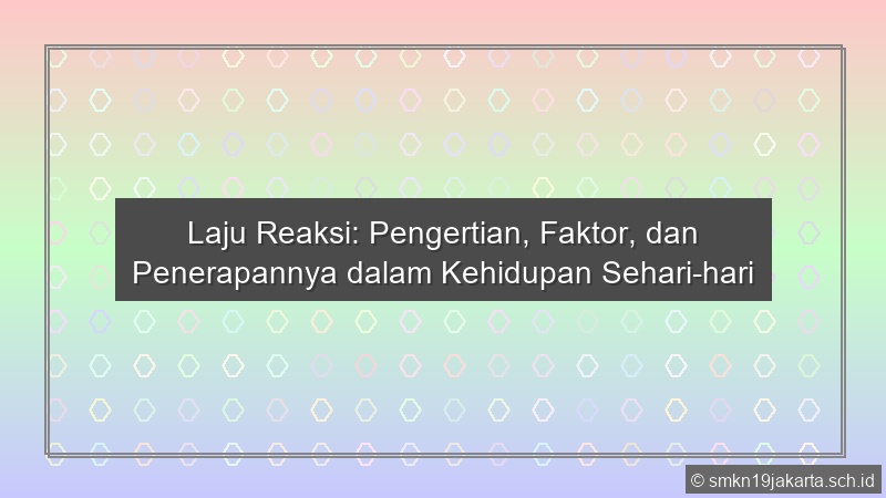 Laju Reaksi