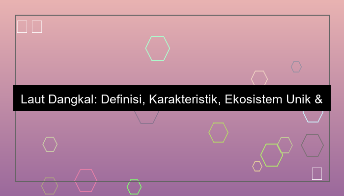 laut dangkal