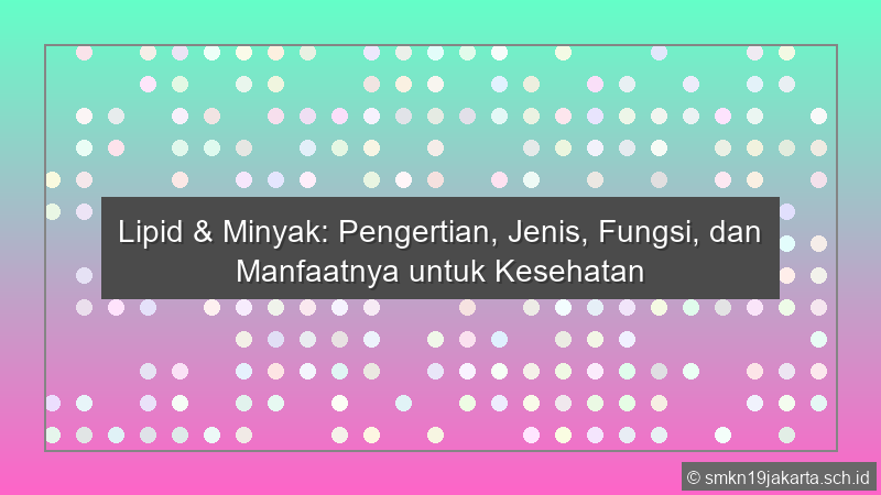 Lipid Minyak