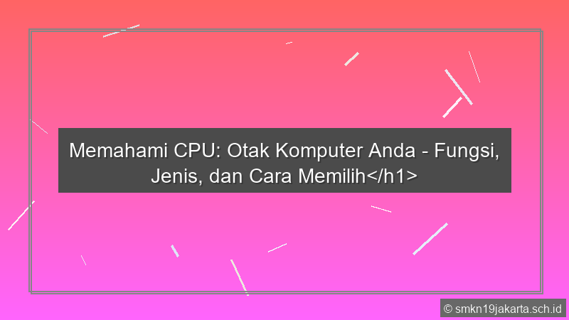 Cpu Processor