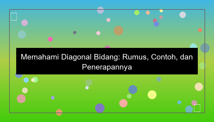diagonal bidang