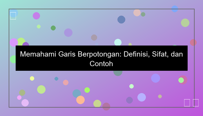 garis berpotongan