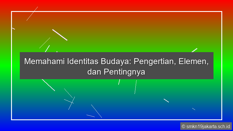 Identitas Budaya