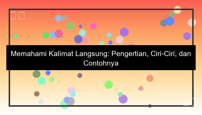 kalimat langsung