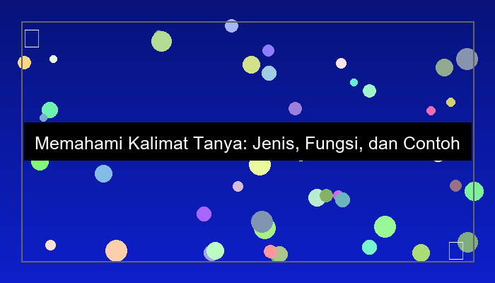 kalimat tanya