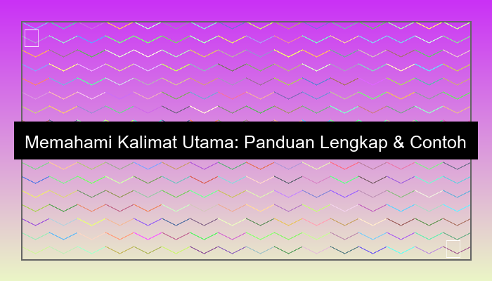 kalimat utama