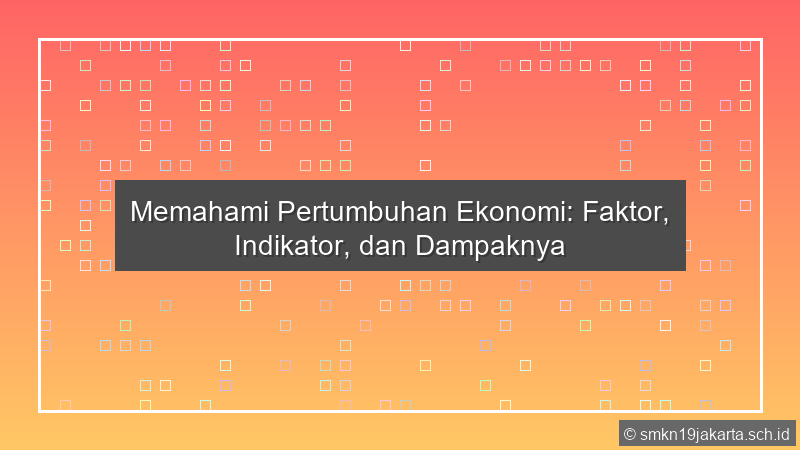 Pertumbuhan Ekonomi