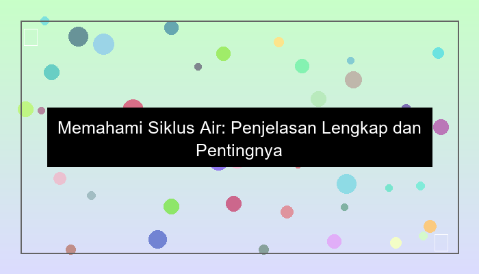 siklus air