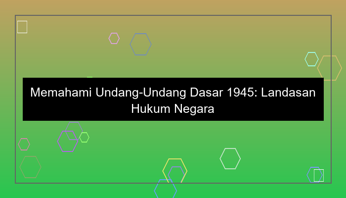 undangundang dasar
