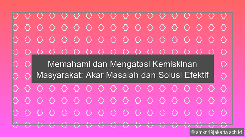 Kemiskinan Masyarakat