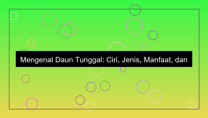 daun tunggal