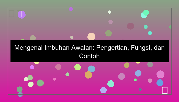 imbuhan awalan