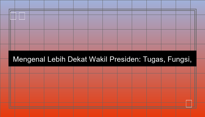 wakil presiden