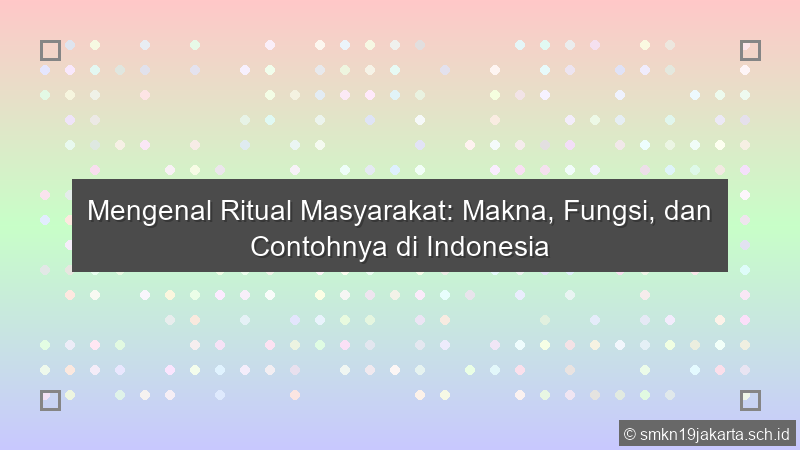 Ritual Masyarakat