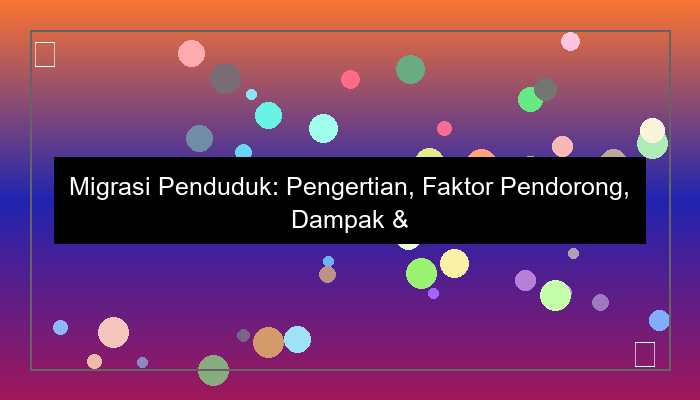 migrasi penduduk