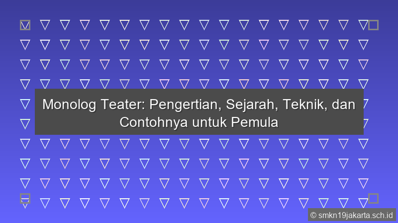 Monolog Teater