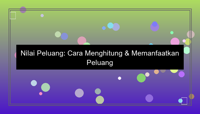 nilai peluang