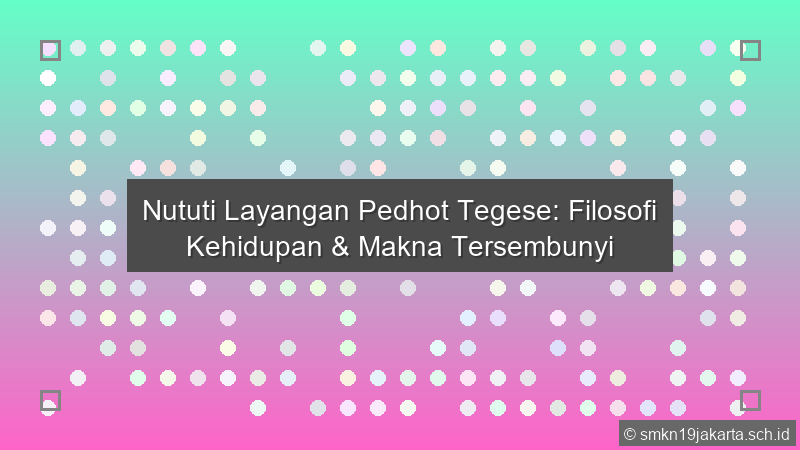 Nututi Layangan Pedhot Tegese